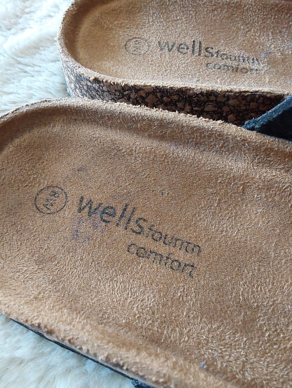 🌺 NWT Wellsfountn Comfort Brown Leather Strappy Sandals - Picture 3 of 7